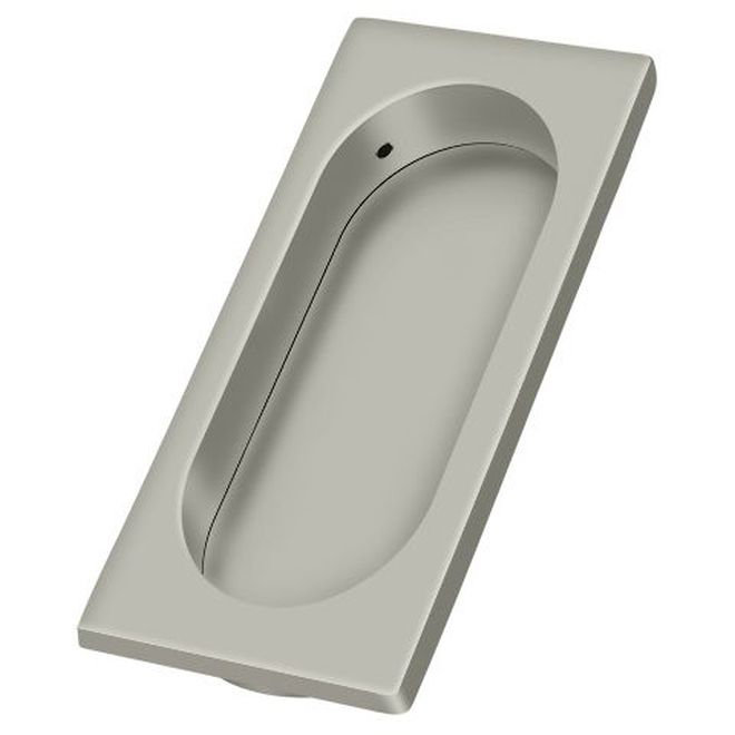 Recessed Pull, Brushed Nickel