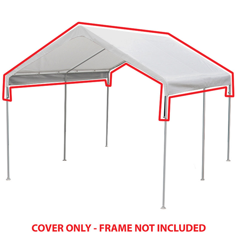 White Rectangular Water-Resistant Garden Canopy Cover