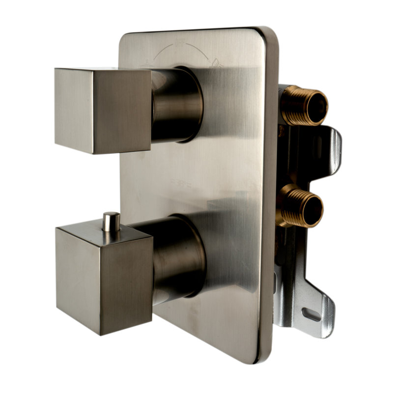 Complete Shower System with Rough in-Valve, Brushed Nickel