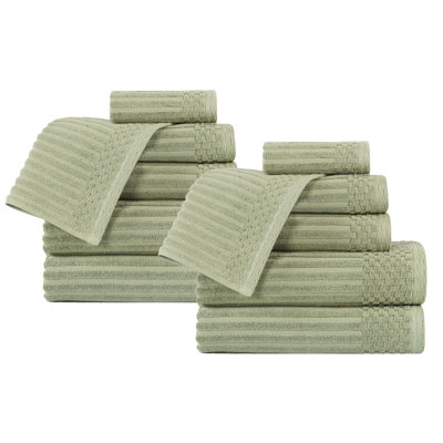 Ruvins 12-Piece Cotton Towel Set