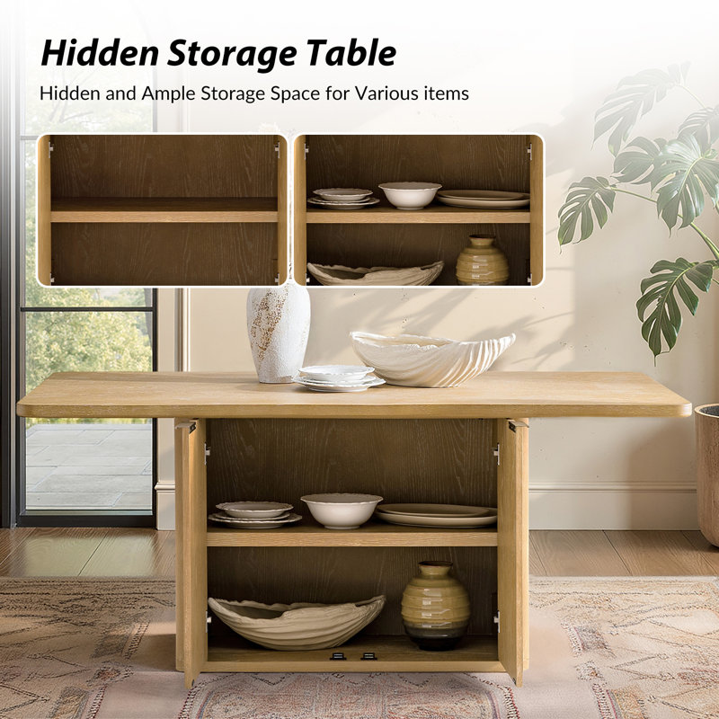 Melodie Farmhouse Modern 5-Piece Solid Wood Dining Set