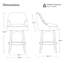 Tabouret de comptoir pivotant rembourré-1226042878