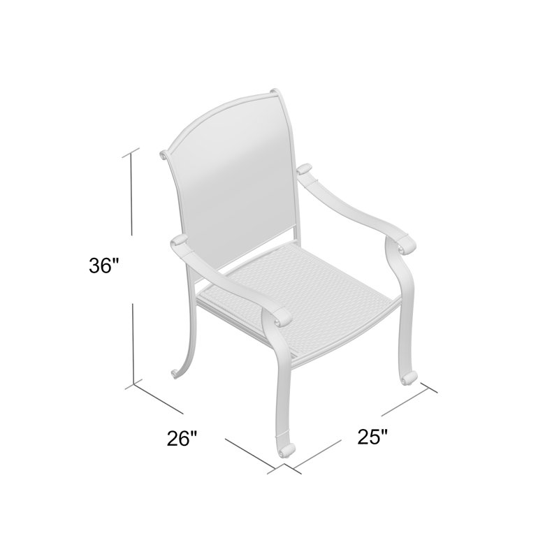 Harland Outdoor Stacking Dining Armchair