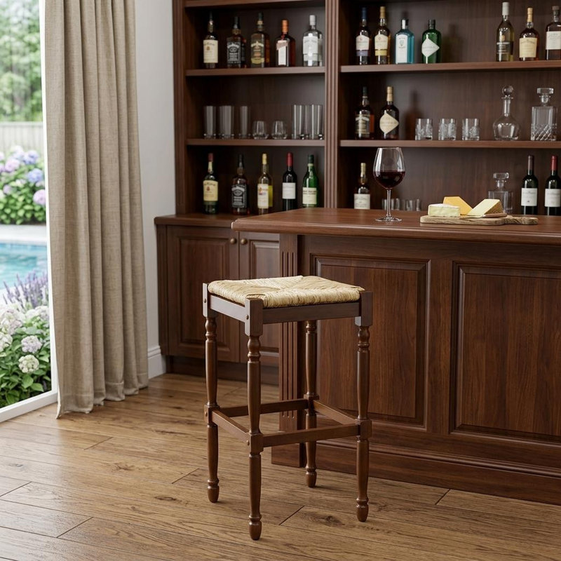 Chiem Bar & Counter Stool, Châtaigne, Tabouret de bar (siège d'une hauteur de 29 po)