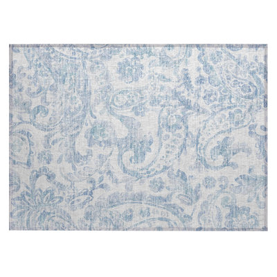 Spresa Washable Paisley Indoor / Outdoor Rug