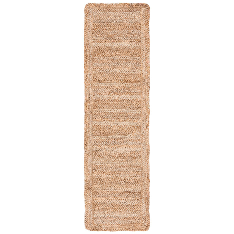 Tapis en jute tissé à la main Weinman, Tapis de couloir 2 pi 3 po x 12 pi