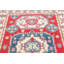 Tapis unique en laine noué à la main style Kazak rouge de 5 pi 1 po x 6 pi 5 po Nivaeh