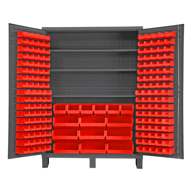 Ophiuchus Single Storage Cabinet ( 84'' H x 60.13'' W x 24'' D), Red