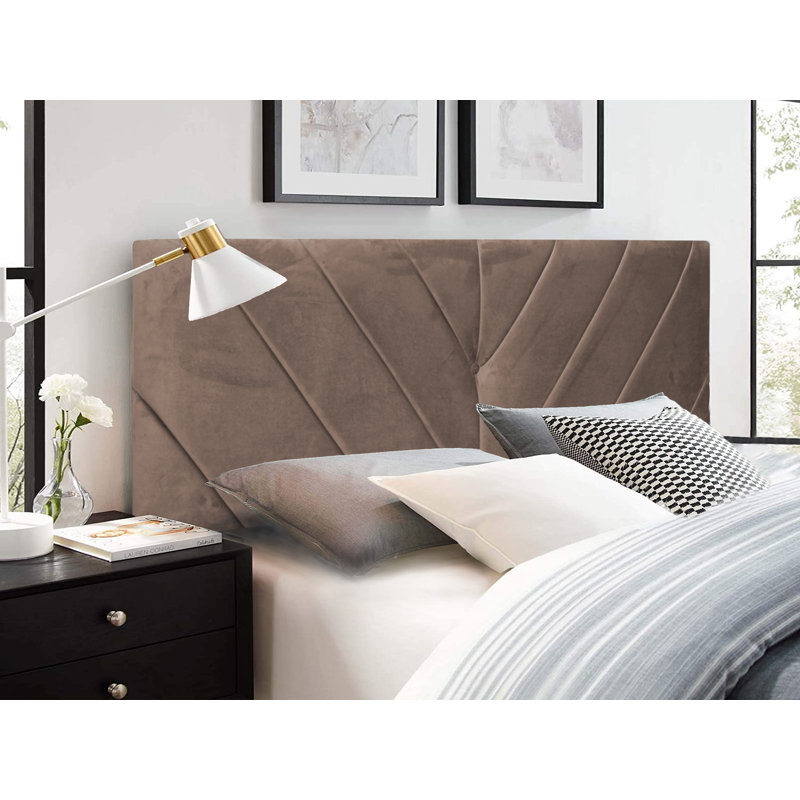 Cathylee Upholstered Headboard, Single (3'), Mink