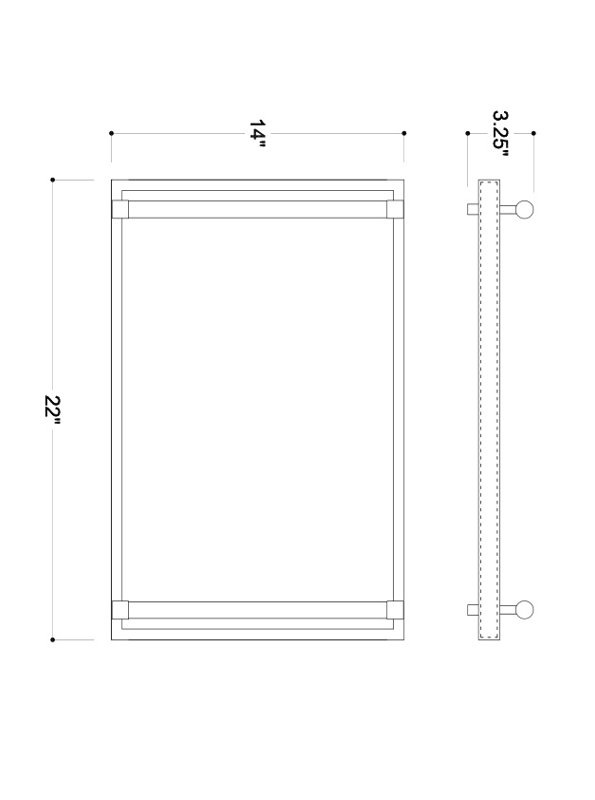 Cairo Rectangle Decorative Tray