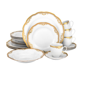Service de table en porcelaine 49 pièces, service pour 8 49 pièces