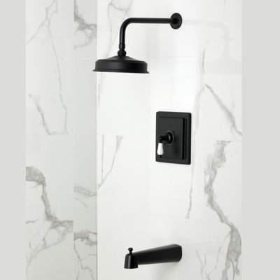 Kingston Brass Demure Single-Handle Pressure Balanced Tub And Shower Faucet