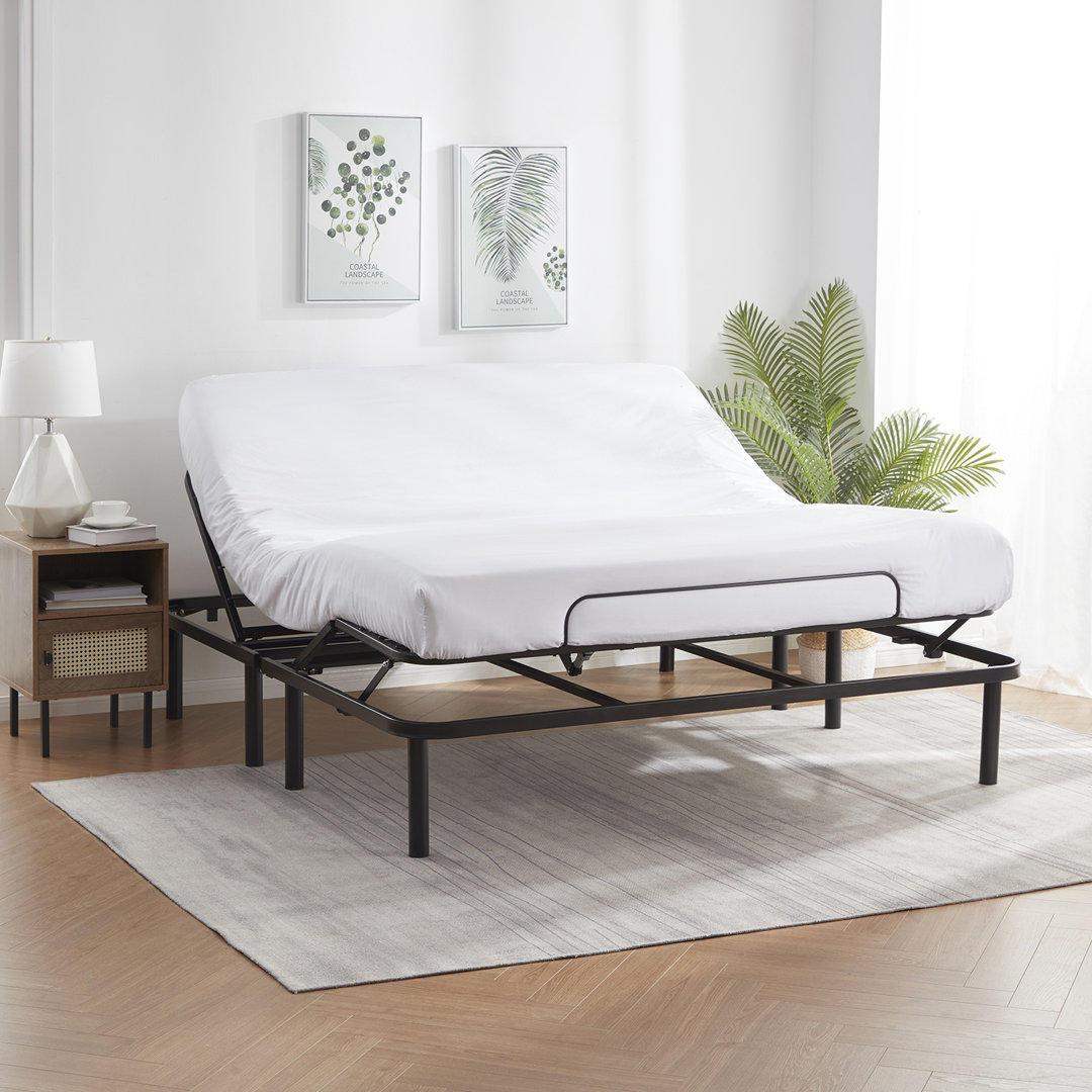 Nogales Adjustable Bed with Wireless Remote Alwyn Home