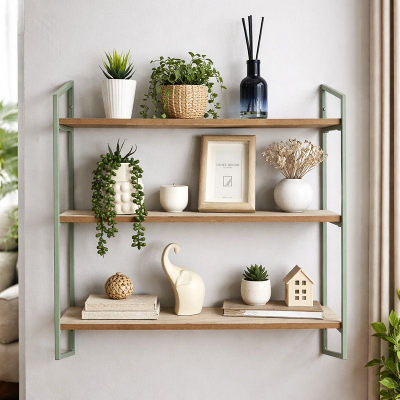 3 Piece Wall Mounted Shelving Unit