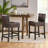 Comfortable Leather Counter Stools Set For Versatile Home Use