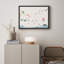 «Lotus Flower with Colorful Koi Fish and Kingfishers in Tranquil Pond Prints», affiche encadrée rustique-104789331-104789334