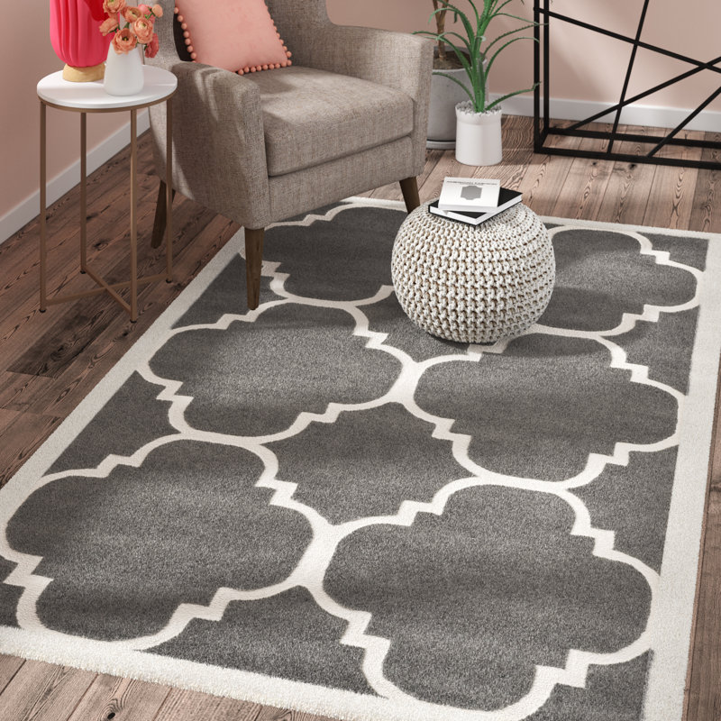 Tapis en laine touffeté à la main Carolene, Rectangle 8 pi x 10 pi