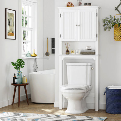 Arrol 27.09" W x 66.22" H x 7.8" D Free-Standing Over-The-Toilet Storage