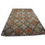 Earthy Antique Late 19th Century American Folk Art Design Hooked Area Rug