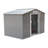 Outsunny 9' x 6' Outdoor Storage Shed, Garden Tool Metal Shed with Foundation Kit, Double Lockable Door, Air Vents and Sloping Roof, for Backyard, Patio, Lawn, Gray-98192075-98192077