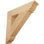 4"W x 20"D x 20"H Traditional Traditional Rough Sawn Bracket, Douglas Fir