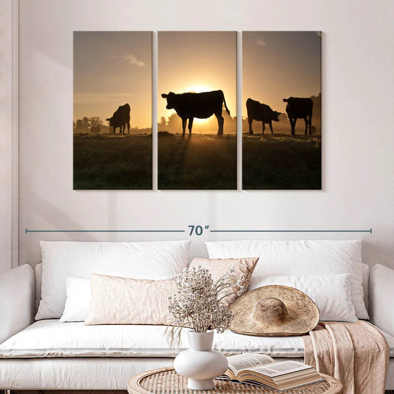 Brampt Cow Silhouettes, 48" H x 74" W