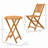 Outsunny 3-Piece Acacia Wood Bistro Set