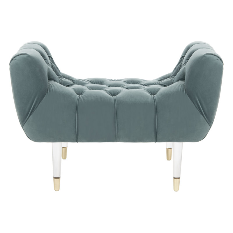 Broomvane Upholstered Bench, Seafoam