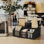 Organisateur de station de café pour comptoir, organisateur de bar à café en bois avec séparateurs amovibles pour dosettes, sirop, tasses, agitateur, thé - Accessoires de café-115692967