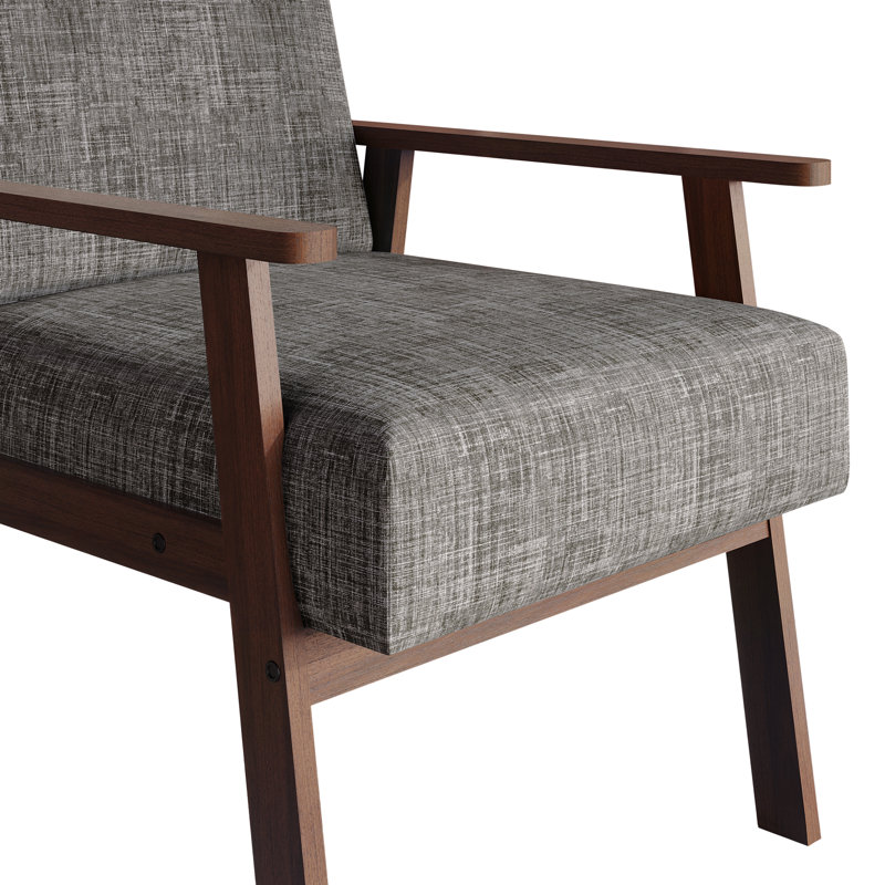 Chaise d'appoint en lin gris clair, Gris clair