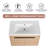 Coopersmith 29.87 " W Wall Mounted Wall Mounted 1 Single Vanity Bathroom Vanity With Resin Top