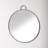 Kathy Round Mirror with Hooks-423222249