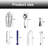 9 Piece Bartender Kit - Bar Tool Set Cocktail Shaker Set Portable Bar Professional Tool Set