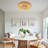 19.68" Flush Mount Ceiling Light Three-Color Temperature Without Remote Control