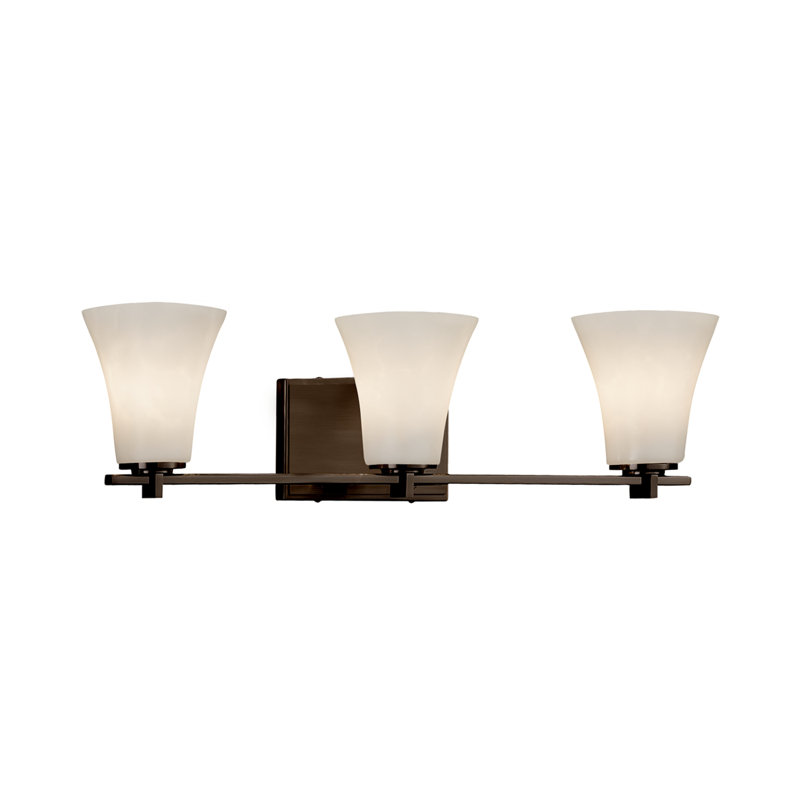 Éclairage pour salle de bain 3 lumières Arkham, Bronze foncé
