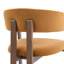 Amara Dark Brown Fabric Dining Chair-1120215964