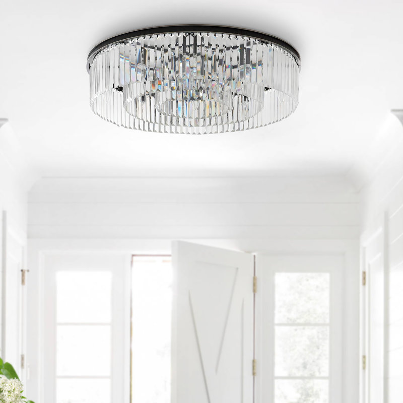 Luminaire encastré à intensité variable en cristal 24 po Lambrook