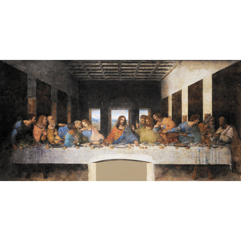 The Last Supper by Leonardo Da Vinci - Wrapped Canvas Print, 41cm H x 76cm W