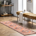 Kamila SpinClean Tribal Machine Washable Area Rug