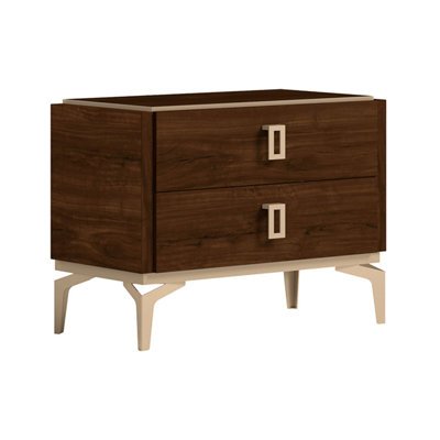 Aurelio Walnut Accent Nightstand