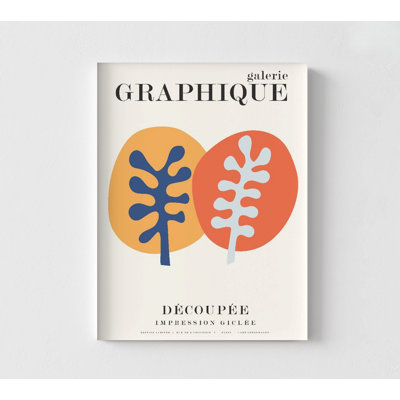 Graphique 8 By Design Fabrikken, Yellow And Orange Coral Reef Shapes Minimalist Aquarium Decor Idea, Simple Shape Library Decor