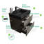 Meuble-lavabo de 24 po avec lavabo - tendance et fonctionnel, grand rangement, mouvement silencieux, grand volume de rangement biseauté,
