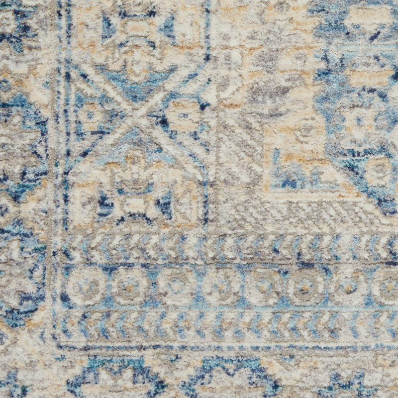 Tapis oriental bleu Craignamaddy, Rectangle 5 pi 3 po x 7 pi 9 po