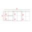 Armoire de cuisine murale Verona avec support à vaisselle et tablettes - Wengé-53406394