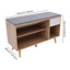 Banc en MDF pour chaussures avec étagère de rangement et porte-chaussures