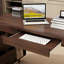 Bureau d'ordinateur en L avec bibliothèque Muldowney