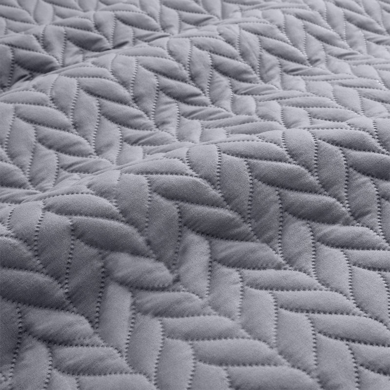 Ensemble de couvre-lit matelassé en microfibre moderne et contemporaine, Couvre-lit très grand + 2 taies d'oreiller très