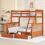 Lit superposé simple au-dessus de 2 tiroirs Gottliebe par Harriet Bee-1400912907
