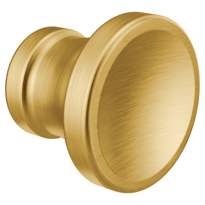 Colinet 1" Diameter Round Knob, Brushed Gold