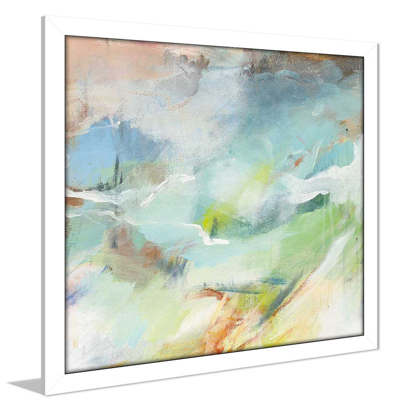 «Poss Possoss II Crop» - Peinture, Cadre blanc, H 37,5 po x l 37,5 po x P 1 po
